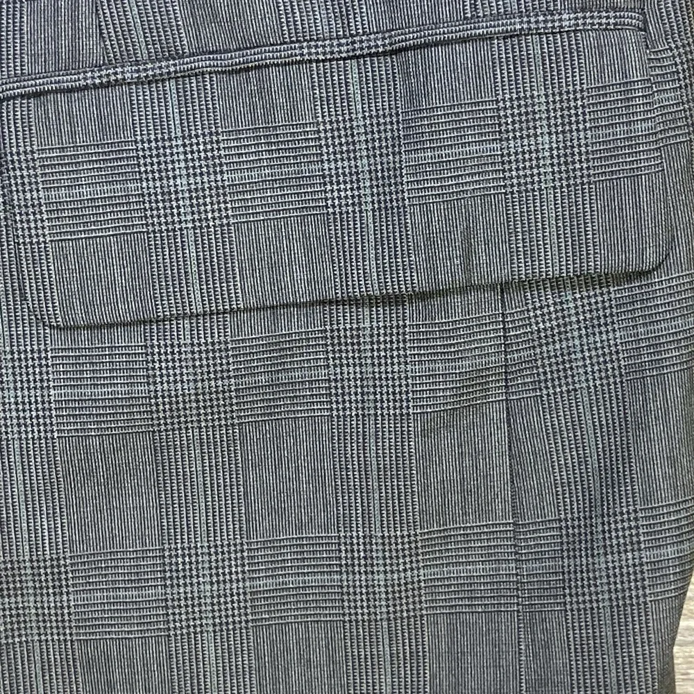 Savile Row Regency Charing Cross Dark Gray Blazer Men's 44R 100% Wool Glen Check